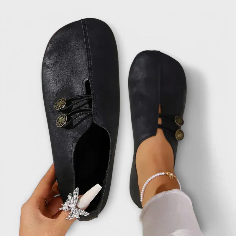 Dame Loafers Syntetisk Læder | Slip On Fodtøj Med Polstret Indersål | Til Hverdag & Formelle Outfitkombinationer | Vanero
