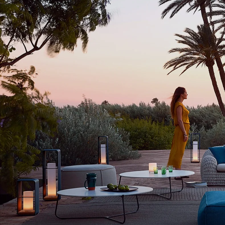 Solterrasselampe Vandtæt LED Design | Skumringssensor Til Udendørs Belysning | Have Altan Terrasse & Stemningslys | Vanero