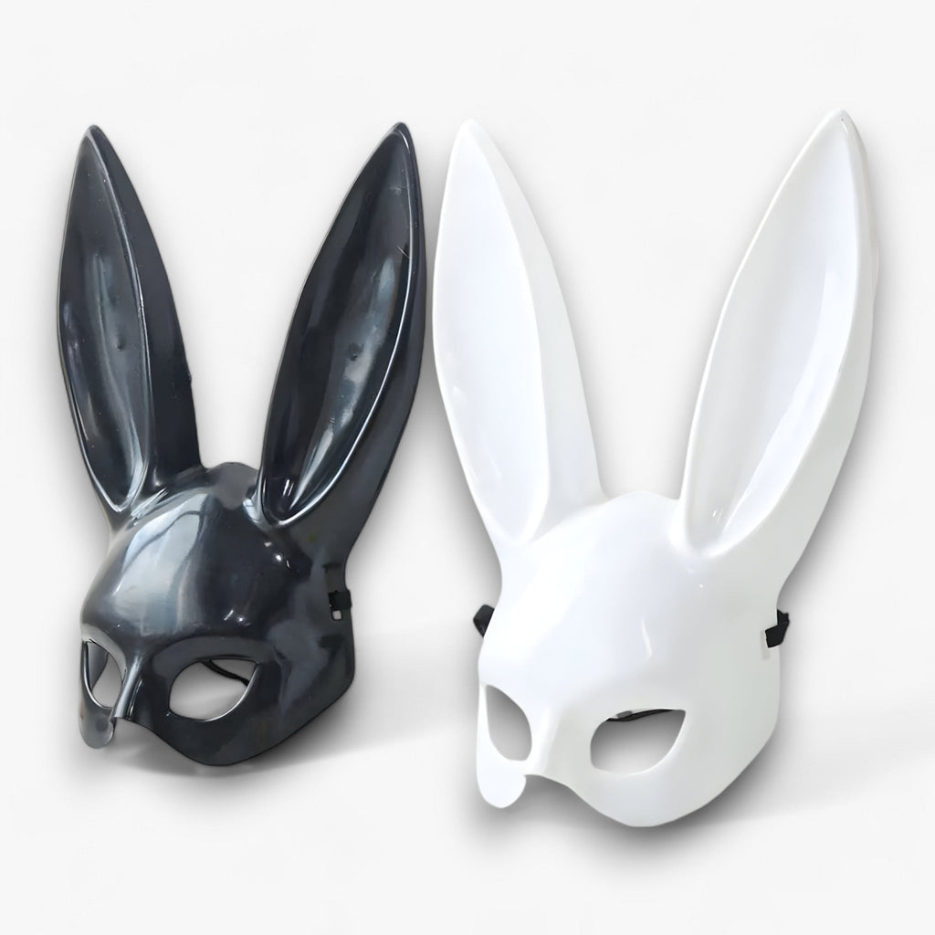 Kanin Cosplay Maske | Justerbar Rem & Design Med Lange Ører | Let Kostumetilbehør Til Halloween & Temafester | Vanero
