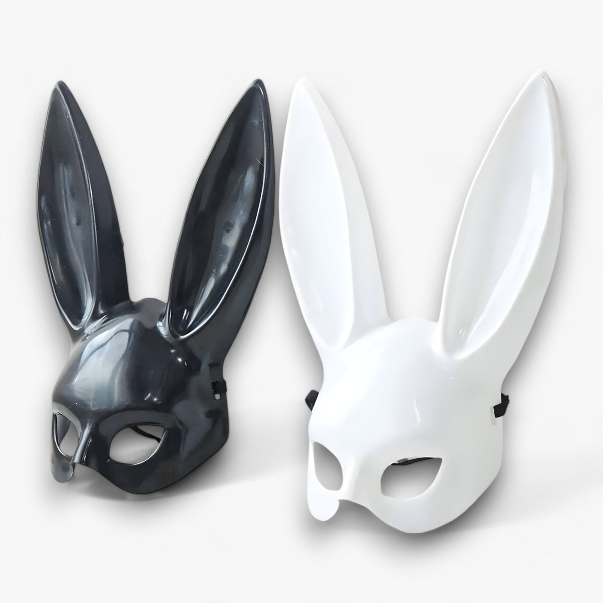 Kanin Cosplay Maske | Justerbar Rem & Design Med Lange Ører | Let Kostumetilbehør Til Halloween & Temafester | Vanero