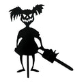 Halloween Haveskilt i Metal | Drenge- eller Pigefigur Design | Jordspyd Dekoration Til Græsplæne, Terrasse & Indkørsel | Vanero