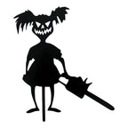 Halloween Haveskilt i Metal | Drenge- eller Pigefigur Design | Jordspyd Dekoration Til Græsplæne, Terrasse & Indkørsel | Vanero