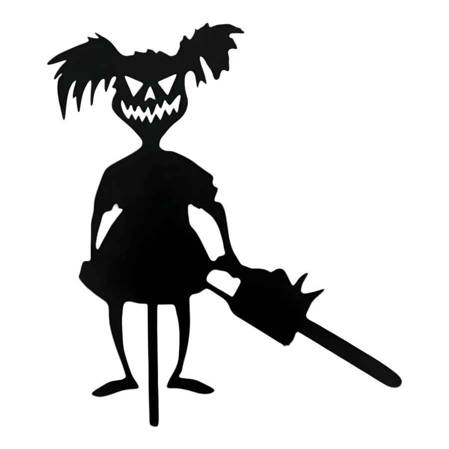 Halloween Haveskilt i Metal | Drenge- eller Pigefigur Design | Jordspyd Dekoration Til Græsplæne, Terrasse & Indkørsel | Vanero