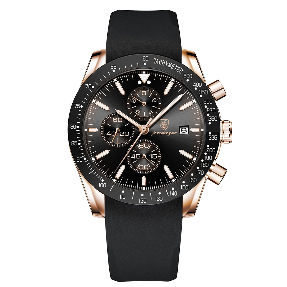 Herreur Quartz Urværk | Chronograph Urskive & Datovisning | Hverdagsbrug & Businessbeklædning | Vanero