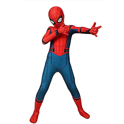 HeroStrike | Børne-Superheltekostume Med Maske Rød-Blå Cosplay Outfit | Vanero