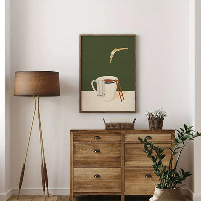 MugDive | Fantasifulde Kunstplakater Inspireret af Kaffe | Vanero