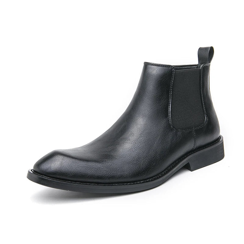 Cooper Læderkonstruktion | Regular Fit Chelsea-Støvler | Lynlåslukning til Hverdagsbrug & Formelle Outfits | Vanero