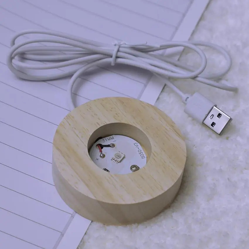 Natlampe | Glaskugle Lampe | USB Stemningsbelysning | Vanero