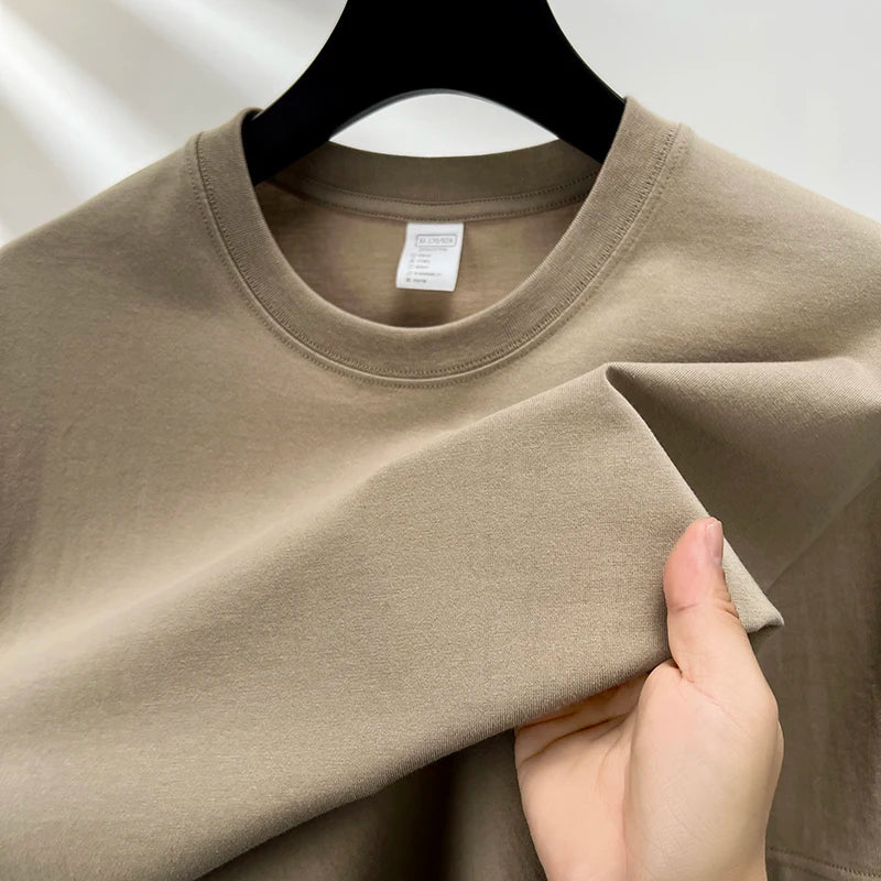 Liam | Bomulds T-shirt med Rund Hals til Mænd | Vanero