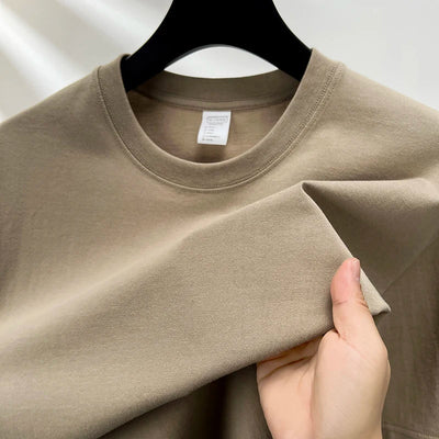 Liam | Bomulds T-shirt med Rund Hals til Mænd | Vanero