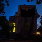 Hængende Skeletdekoration | LED-Øjne & Lydeffekter | Ophængt Halloween-Pynt Til Fester, Spøgelseshuse & Sæsondekoration | Vanero