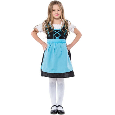 Børn Oktoberfest Kostume | Traditionelt Bayern Dirndl kjole | Vanero