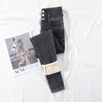 Dame Thermobukser Polyester | Regular Fit Strækbukser | Elastisk Talje Til Hverdags- & Vinterbrug | Vanero