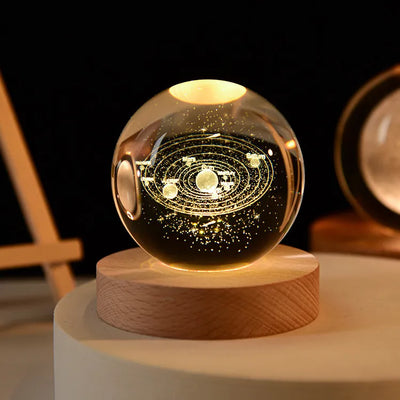 MagicGlow | USB Natbordslampe Kugle med Blødt Stemningslys | Vanero