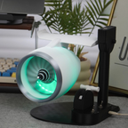 Luftfugter | Turbo Ventilator Luftfugter Med RGB-Lys Og Genopladelig Mulighed | Bordmodel Til Indendørs Brug | Vanero