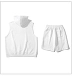 Herresæt Polyesterblanding | Relaxed Fit Skjorte & Shorts Sæt | Kortærmet Design til Hverdagsbrug & Fritidsaktiviteter | Vanero