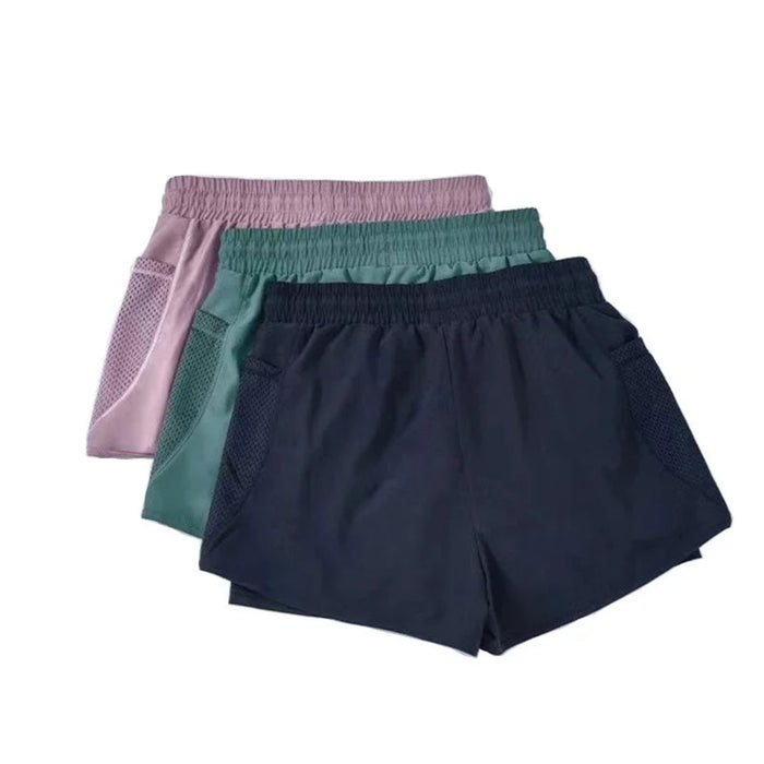 Træningsshorts I Polyester- & Elastanblanding | Højtaljet Strækdesign | Træning & Aktiv Hverdagsbrug | Vanero