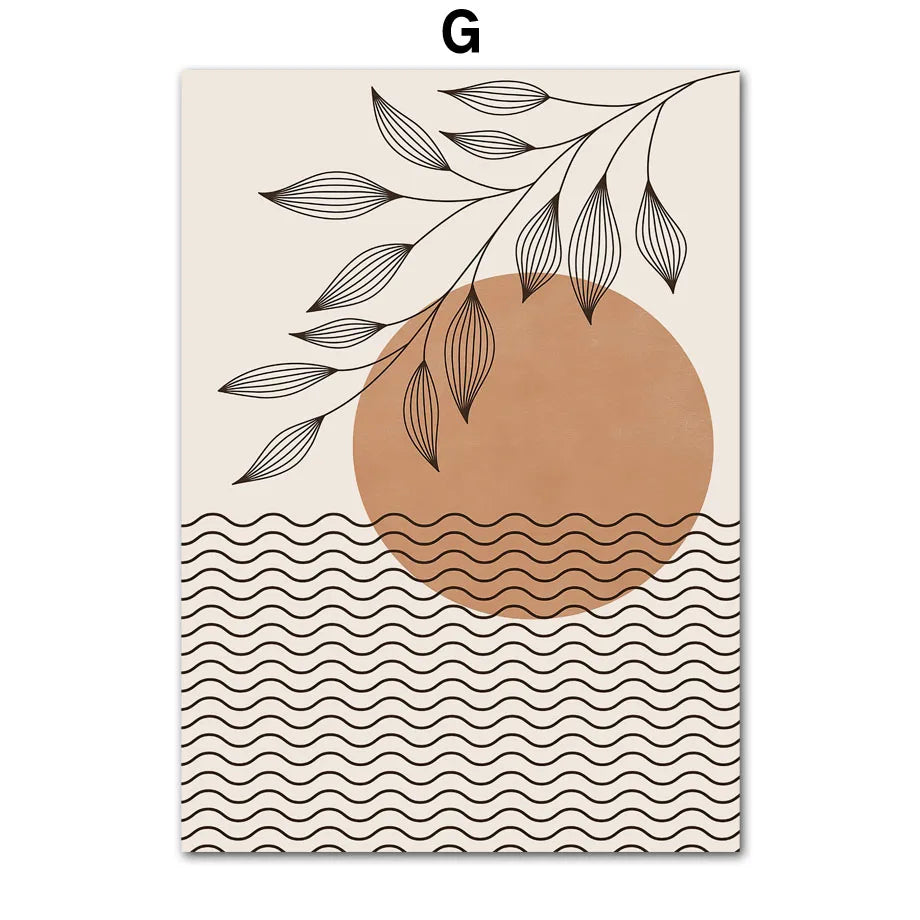 EarthEssence | Kreativ Minimalistisk Vægplakat | Vanero