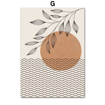 EarthEssence | Kreativ Minimalistisk Vægplakat | Vanero