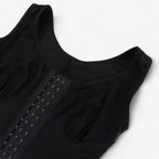Shapewear-Bodysuit Til Dame | Kompressionspaneler & Korset-Inspireret Design | Sort Baselayer Til Hverdagsbrug | Vanero
