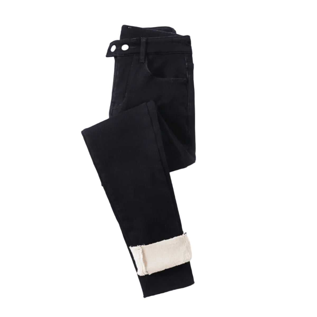 Dame Thermobukser Polyester | Regular Fit Strækbukser | Elastisk Talje Til Hverdags- & Vinterbrug | Vanero