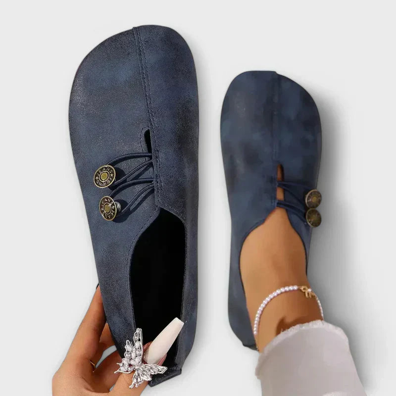 Astrid | Komfortabel Suède Loafer med Antislip Sål l Vanero