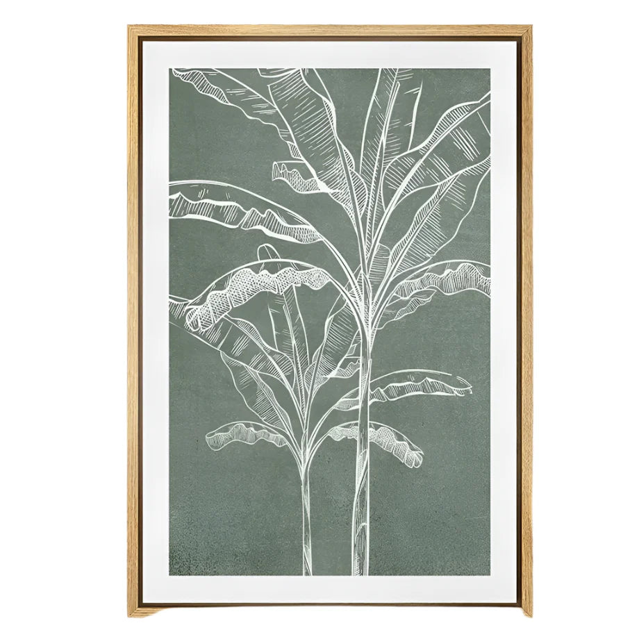 TropicalTranquil | Elegant botanisk Vægplakat | Vanero