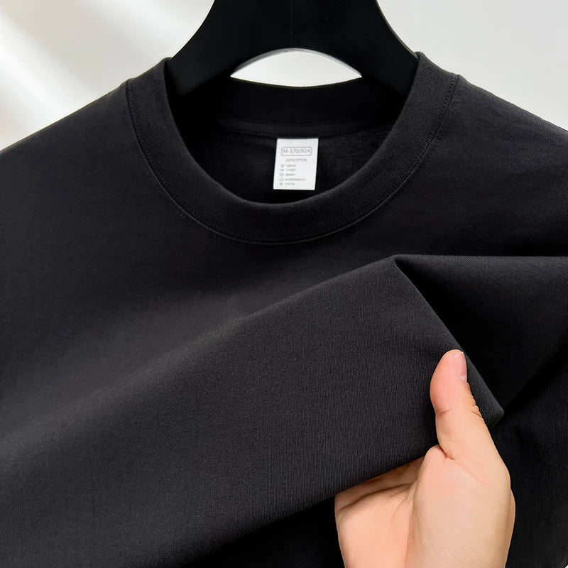 Liam | Bomulds T-shirt med Rund Hals til Mænd | Vanero