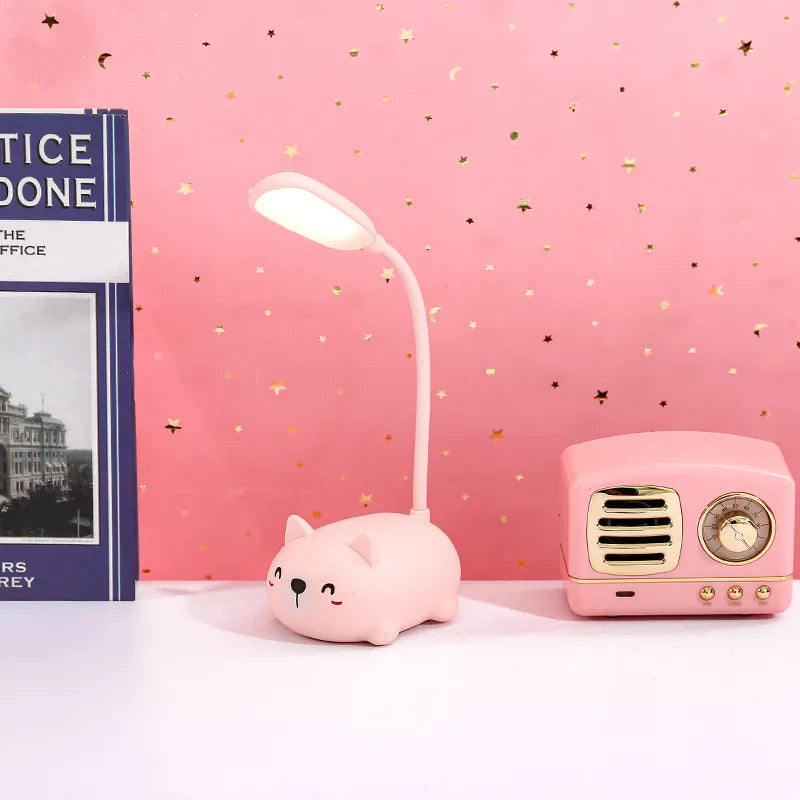 Genopladelig Dyreformet LED Bordlampe | USB Nattelys Til Børneværelse | Blød Indendørs Dekorativ Belysning | Vanero
