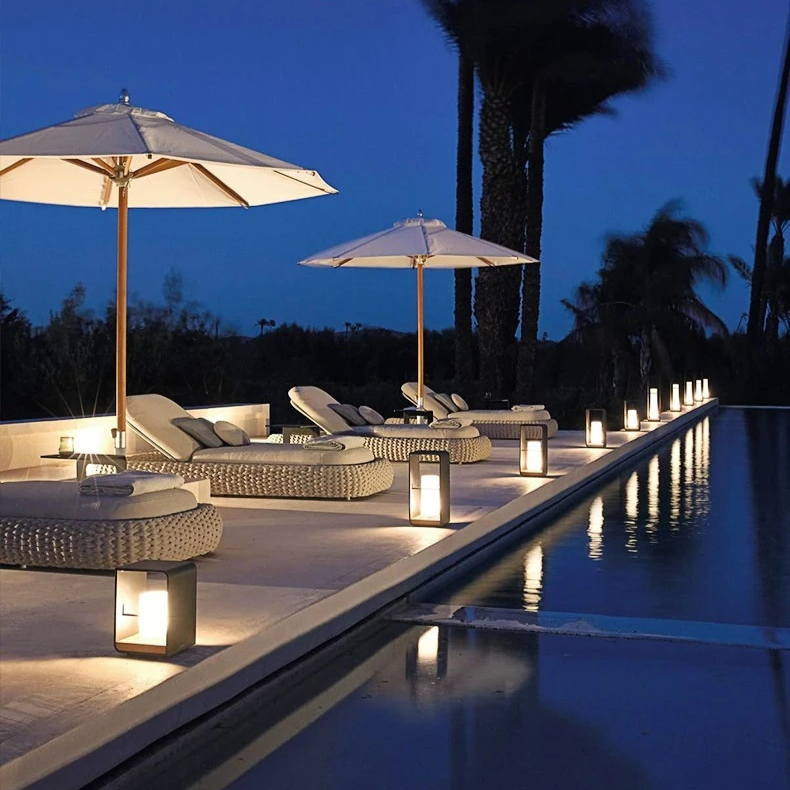 Solterrasselampe Vandtæt LED Design | Skumringssensor Til Udendørs Belysning | Have Altan Terrasse & Stemningslys | Vanero