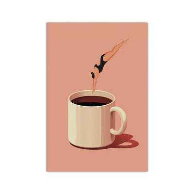 MugDive | Fantasifulde Kunstplakater Inspireret af Kaffe | Vanero