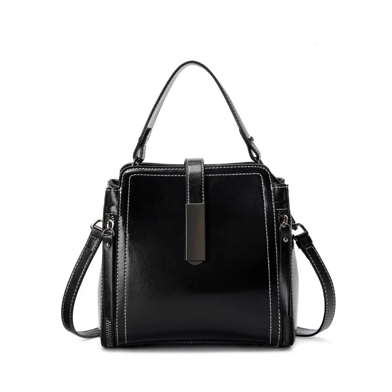 Crossbody Taske Vegansk Læder | Justerbar Pasform Skuldertaske | Struktureret Flerrums Design Til Arbejde & Hverdagsbrug | Vanero