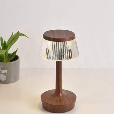 Krystal Svampe LED Bordlampe | Kreativ Natlampe med Varmt Lys | Vanero