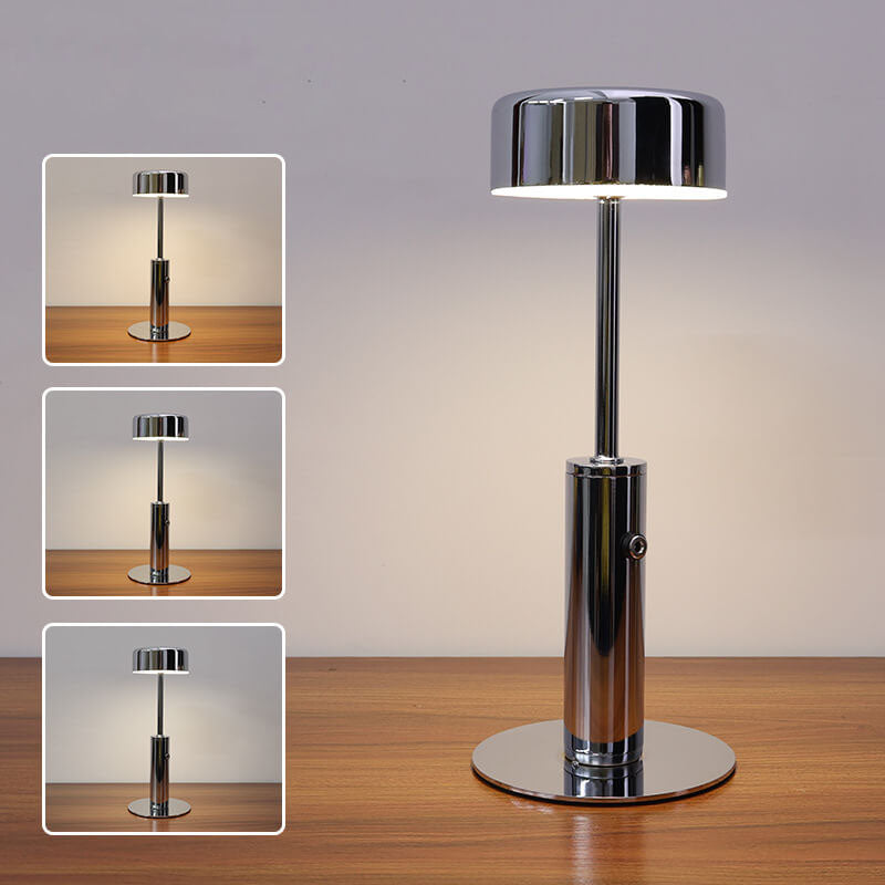 Retro Cylinderformet LED Bordlampe | Genopladelig Natlampe med Varmt Lys | Vanero