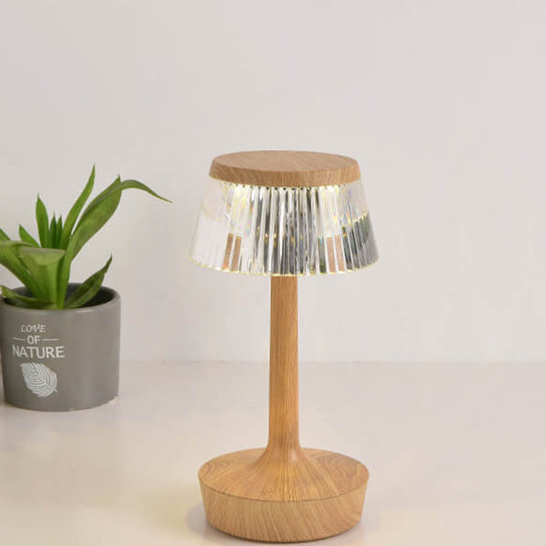 Krystal Svampe LED Bordlampe | Kreativ Natlampe med Varmt Lys | Vanero