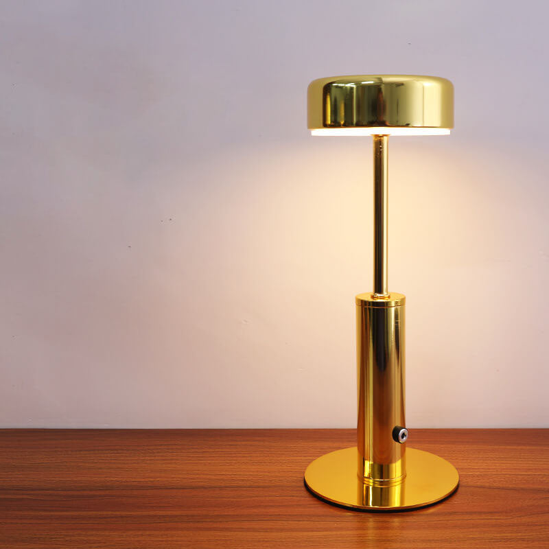 Retro Cylinderformet LED Bordlampe | Genopladelig Natlampe med Varmt Lys | Vanero
