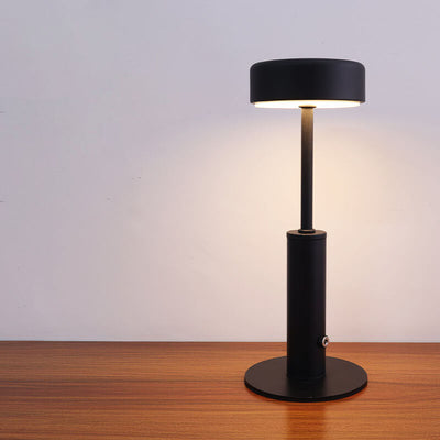 Retro Cylinderformet LED Bordlampe | Genopladelig Natlampe med Varmt Lys | Vanero