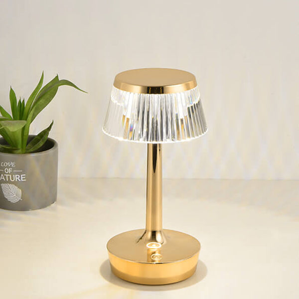 Krystal Svampe LED Bordlampe | Kreativ Natlampe med Varmt Lys | Vanero