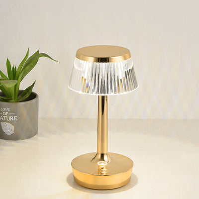 Krystal Svampe LED Bordlampe | Kreativ Natlampe med Varmt Lys | Vanero