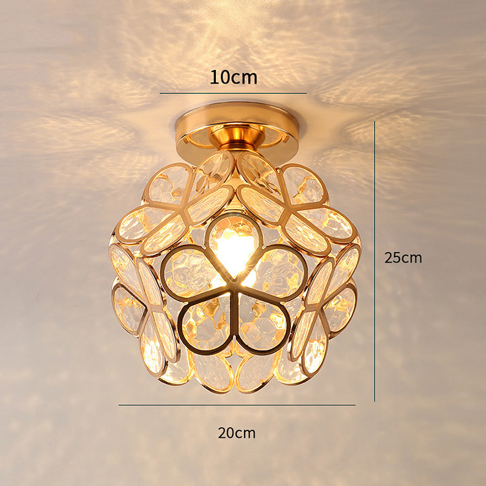 Design blomster l stil glas hall loftsbelysning l Vanero