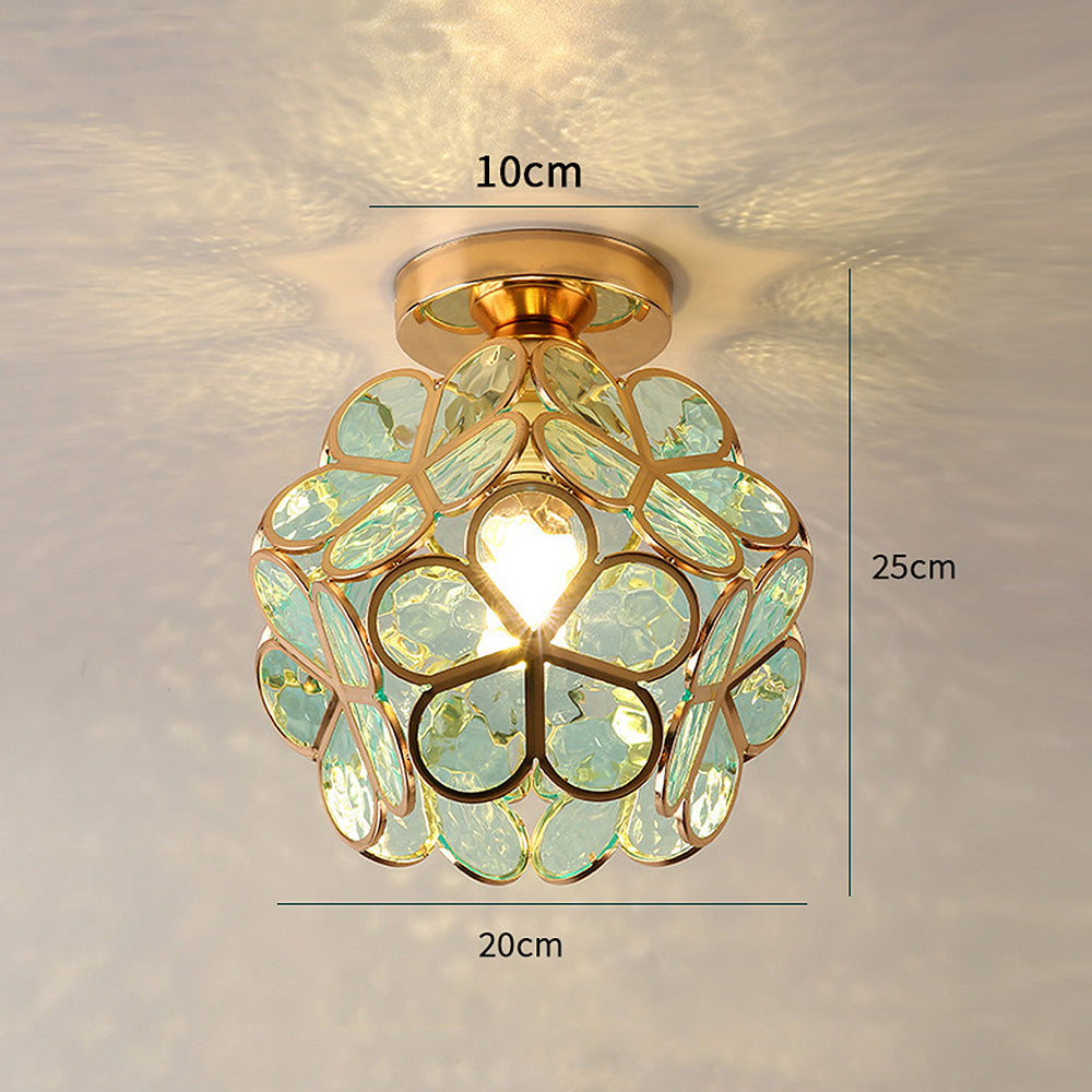 Design blomster l stil glas hall loftsbelysning l Vanero