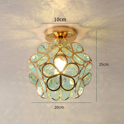 Design blomster l stil glas hall loftsbelysning l Vanero