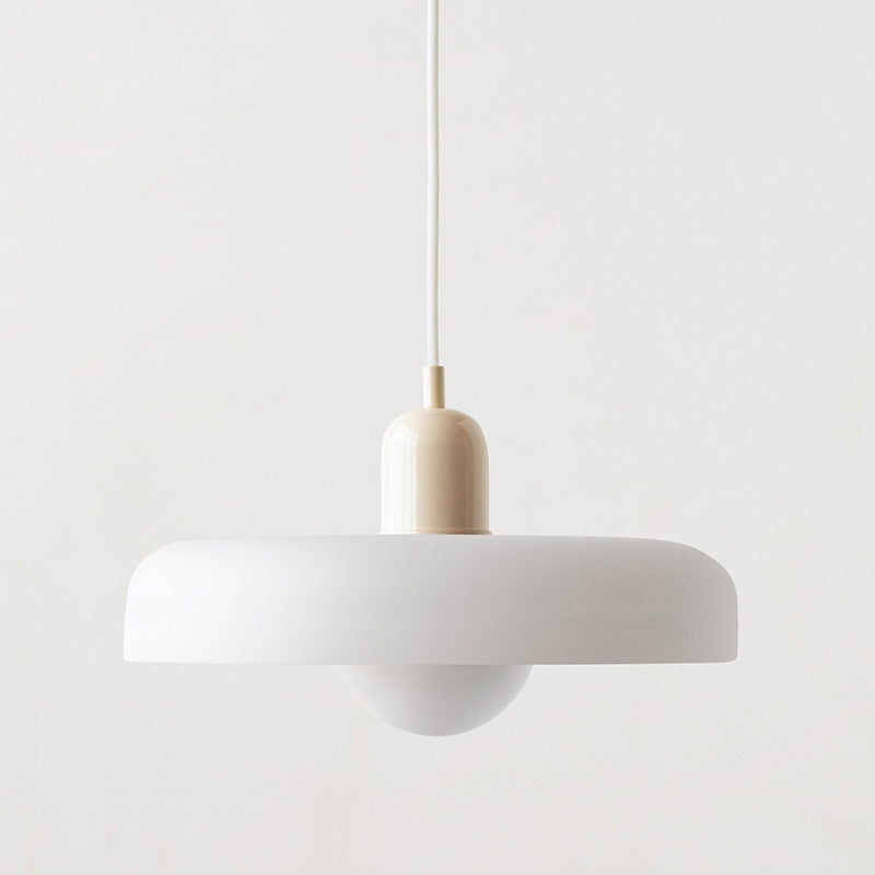 Bauhaus l Pendellampe af Farvet Glas l Vanero