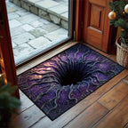 Halloween Dørmåtte | Polyesterfiber Med 3D-Optisk Illusion | Rektangulær 40 × 60 cm Gulvmåtte Til Indendørs Indgange | Vanero
