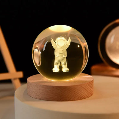 MagicGlow | USB Natbordslampe Kugle med Blødt Stemningslys | Vanero