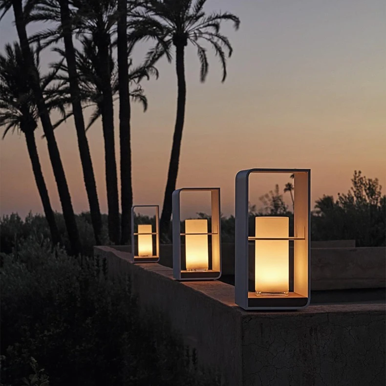 Solterrasselampe Vandtæt LED Design | Skumringssensor Til Udendørs Belysning | Have Altan Terrasse & Stemningslys | Vanero