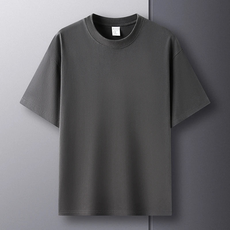 Herre T-Shirt 100% Bomuld | Regular Fit Hverdagsbasis | Rund Hals Design Til Hverdag & Lag-På-Lag Brug | Vanero