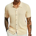 Herreskjorte 100% Bomuld | Relaxed Fit Strandskjorte | Let Design til Sommerbrug & Afslappede Anledninger | Vanero