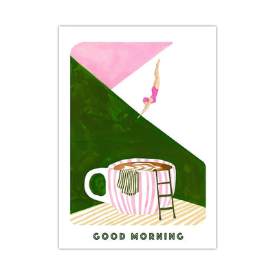 MugDive | Fantasifulde Kunstplakater Inspireret af Kaffe | Vanero
