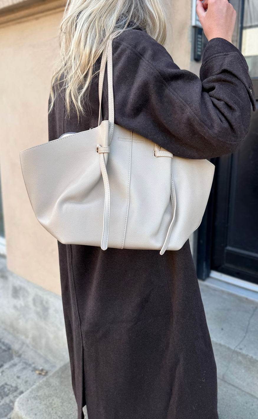 Say INA Copenhagen Taske - Amanda | Beige PU Leather | Vanero